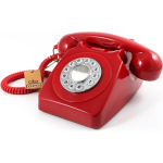 GPO 746 Druktoets Retro Telefoon - Rood