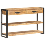 Vidaxl Dressoir 120x30x75 Cm Massief Ruw Mangohout - Bruin