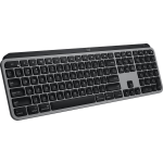Logitech MX Keys toetsenbord RF-draadloos + Bluetooth QWERTZ Zwitsers Aluminium, - Zwart