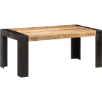 Vidaxl Eettafel 180x90x76 Cm Massief Mangohout - Bruin