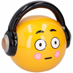 Emoticon Headphone Spaarpot - Geel
