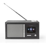 Nedis Internetradio | 18 W | FM | Bluetooth® | Afstandsbediening | - Zwart