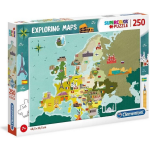 Clementoni Legpuzzel Exploring Maps: Monumenten 250 Stukjes