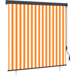 Vidaxl Rolgordijn Voor Buiten 170x250 Cm Wit En - Oranje