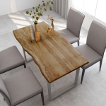 Vidaxl Eettafel 140x70x76 Cm Massief Acaciahout - Marrón