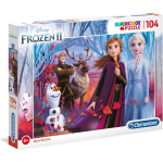 Clementoni Legpuzzel Frozen 2 104 Stukjes 48,5 X 33,5 Cm