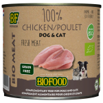 Biofood Organic 100% Kip - Hondenvoer - 200 g Blik