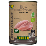 Biofood Organic 100% Kip - Hondenvoer - 400 g Blik