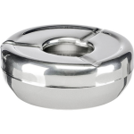 Ronde Rvs Asbak 12 Cm - Roestvaststalen Asbak - Terras Asbakken - Silver