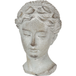 Clayre & Eef Decoratie Buste 6te0293 12*11*17 Cm - Steen - Grijs