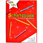 Crea-kit Schetsblok Junior A3 Papier 20 Vellen - Wit