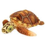 Pluchee Zeeschildpad Knuffel 25 Cm - Schildpadden Zeedieren Knuffels - Speelgoed Voor Kinderen - Bruin