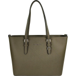 Flora & Co Shoulder Bag Saffiano Khaki Green - Groen