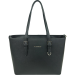 Flora & Co Shoulder Bag Saffiano Black - Zwart