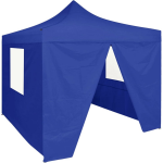 Vidaxl Partytent Met 4 Zijwanden Inklapbaar 2x2 M Staal - Azul