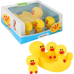 Toi-Toys Badspeelgoed Bath Ducks Junior Vinyl 4-delig - Geel