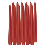 Enlightening Candles 12x Rode Dinerkaarsen 25 Cm 8 Branduren - Geurloze Kaarsen - Tafelkaarsen/kandelaarkaarsen - Rood