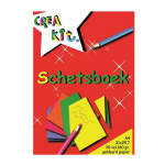 Pakket Van 3x Stuks Schetsboek A4 Gekleurd Papier - 20 Vellen - Tekenboeken A4 Papier - Wit
