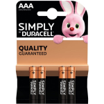 Duracell Set Van 12x Aaa Simply Batterijen 1.5 V - Alkaline - Lr03 Mn2400 - Batterijen Pack