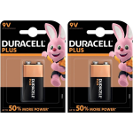 Duracell Set Van 2x V9 Plus Batterijen Alkaline - Lr61 - Batterijenen Pack - Blokbatterijenen
