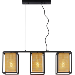 Lucide Sansa Hanglamp 3xe27/40w / Goud - Zwart