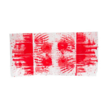 Arti Casa Tafelkleed Bloedhanden 137 X 274 Cm Wit/ - Rood