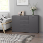 Vidaxl Dressoir 120x35,5x75 Cm Spaanplaat - Gris