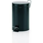 Kela Monaco Pedaal Afvalemmer - 3 Liter - Zwart