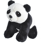 Wild Republic Knuffel Panda Junior 13 Cm Pluche/wit - Zwart