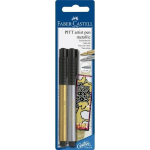 Faber Castell Tekenstift Faber-castell Pitt Artist Pen Blister Met Goud En Zilver - Silver