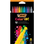 Bic Viltstiften Color Up, Kartonnen Etui Met 12 Stuks In Geassorteerde Kleuren
