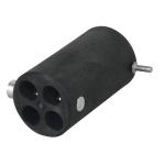 Showtec Pipe & Drape 4-punts connector 50.8mm zwart