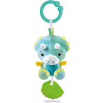 Clementoni Rammelaar Dino Junior 25 Cm Pluche Groen/ - Blauw