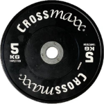 Lifemaxx Crossmaxx Competition Bumper Plate 50 mm - 5 kg - Zwart