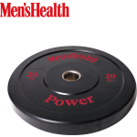Men's Health Bumper Plate - Halterschijf - 50 mm - 20 kg - Zwart