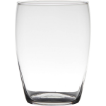 Bellatio Design Transparante Home-basics Vaas/vazen Van Glas 20 X 14 Cm - Bloemen/takken/boeketten Vaas Voor Binnen Gebruik