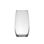 Bellatio Design Transparante Home-basics Vaas/vazen Van Glas 25 X 14 Cm - Bloemen/takken/boeketten Vaas Voor Binnen Gebruik