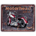HAES deco - Retro Metalen Muurdecoratie - Motorhead - Western Deco Vintage-decoratie - 25 X 20 X 0,6 Cm - Wd624