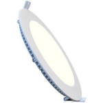 BES LED Led Downlight Slim - Inbouw Rond 6w - Natuurlijk 4200k - Mat Aluminium - Ø120mm - Wit