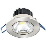 BES LED Led Spot - Inbouwspot - Lila - 5w - Helder/koud 6400k - Rond - Mat Chroom - Aluminium - Kantelbaar - Ø83mm - Wit