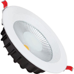 BES LED Led Downlight - Verona - Inbouw Rond 10w - Helder/koud 6400k - Mat Aluminium - Ø120mm - Wit