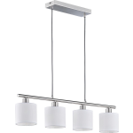 BES LED Led Hanglamp - Trion Torry - E14 Fitting - Rechthoek - Mat Nikkel - Aluminium