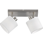 BES LED Led Plafondspot - Trion Torry - E14 Fitting - 2-lichts - Rond - Mat Nikkel - Aluminium