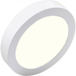 BES LED Led Downlight Pro - Aigi - Opbouw Rond 12w - Natuurlijk 4000k - Mat - Ø177mm - Wit