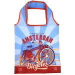Matix Shopper Amsterdam Bicycles Bridge 40 Cm Nylon/rood - Blauw