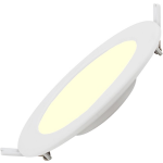 BES LED Led Downlight Slim Pro - Aigi - Inbouw Rond 16w - Warm 3000k - Mat - Kunststof - Ø170mm - Wit