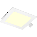 BES LED Led Downlight Slim Pro - Aigi Suno - Inbouw Vierkant 6w - Warm 3000k - Mat - Kunststof - Wit