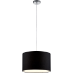 BES LED Led Hanglamp - Hangverlichting - Trion Hotia - E27 Fitting - Rond - Mat - Aluminium - Zwart