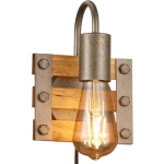 BES LED Led Wandlamp - Wandverlichting - Trion Khon - E27 Fitting - 1-lichts - Vierkant - Mat Nikkel - Aluminium