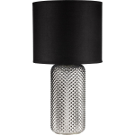 Pauleen Bright Jewel Tafellamp - E27 - Zilver//rookglas - Zwart